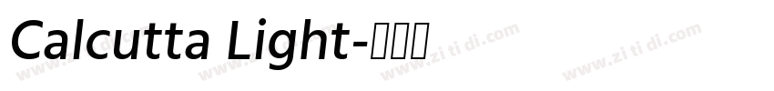Calcutta Light字体转换